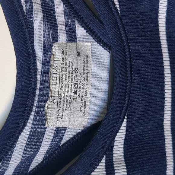 Athleta Racerback Striped Tank - Picture 2 of 4